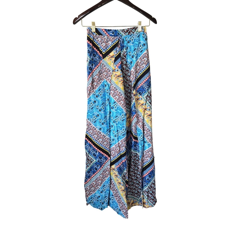 Boho Patchwork Paisley Flowy Pants Womens Small, Gypsy Boho Hippie